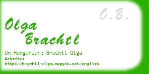 olga brachtl business card